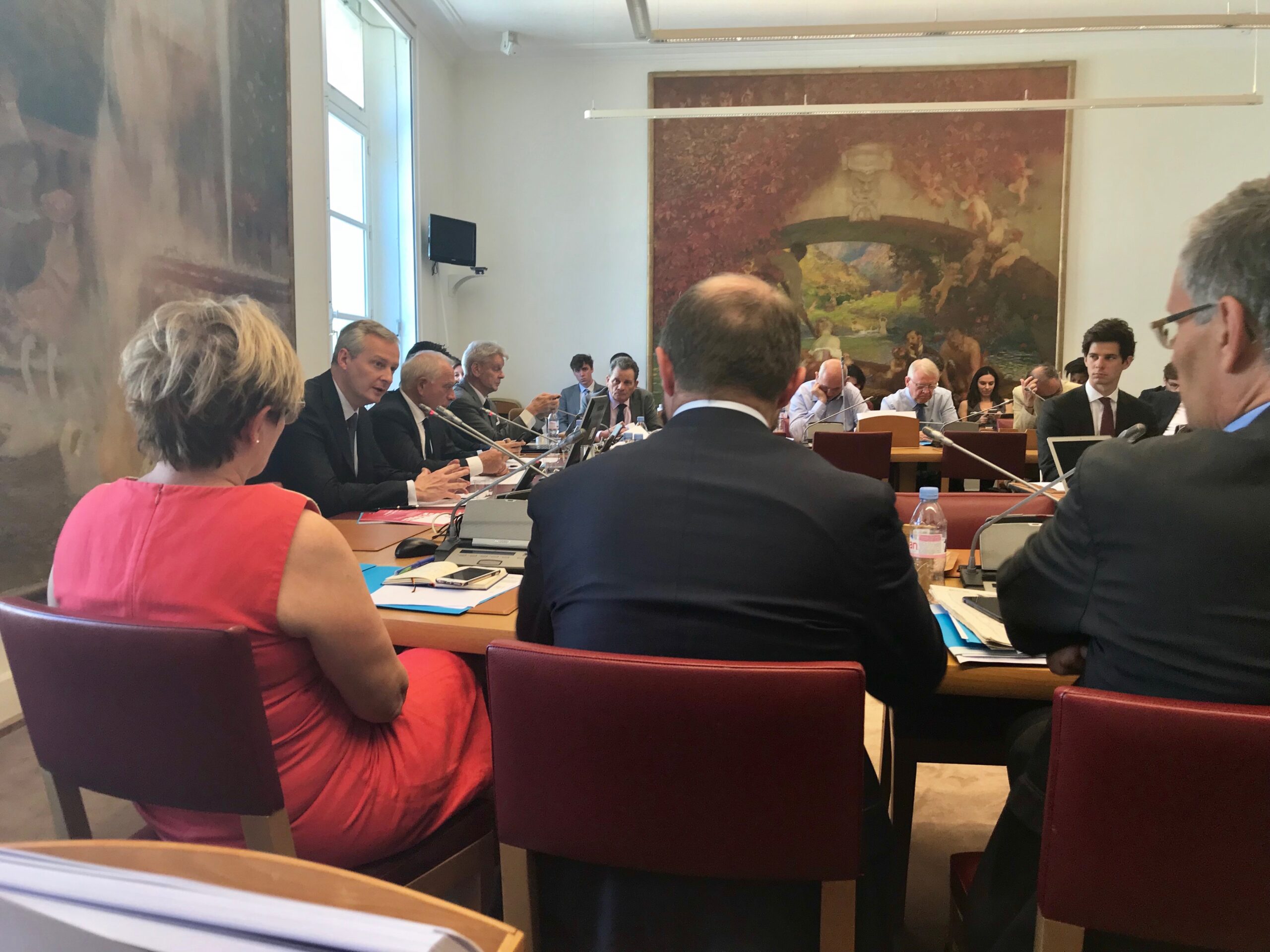Réunion de groupe avec Bruno Le Maire