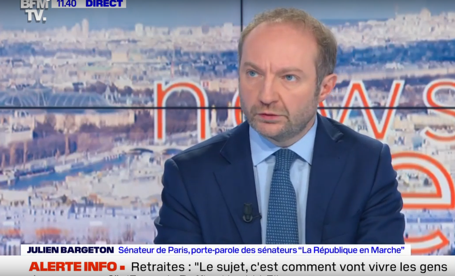 Réforme des retraites : débat sur BFM TV