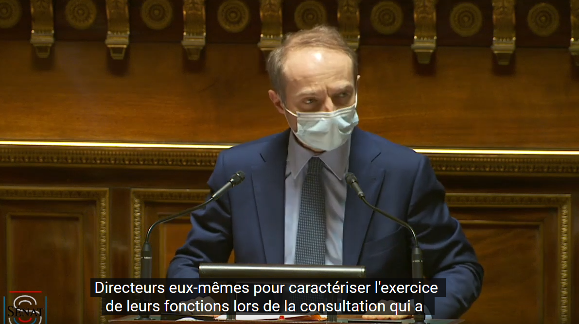 Vidéo : Proposition de Loi créant la fonction de Directeur d&rsquo;école